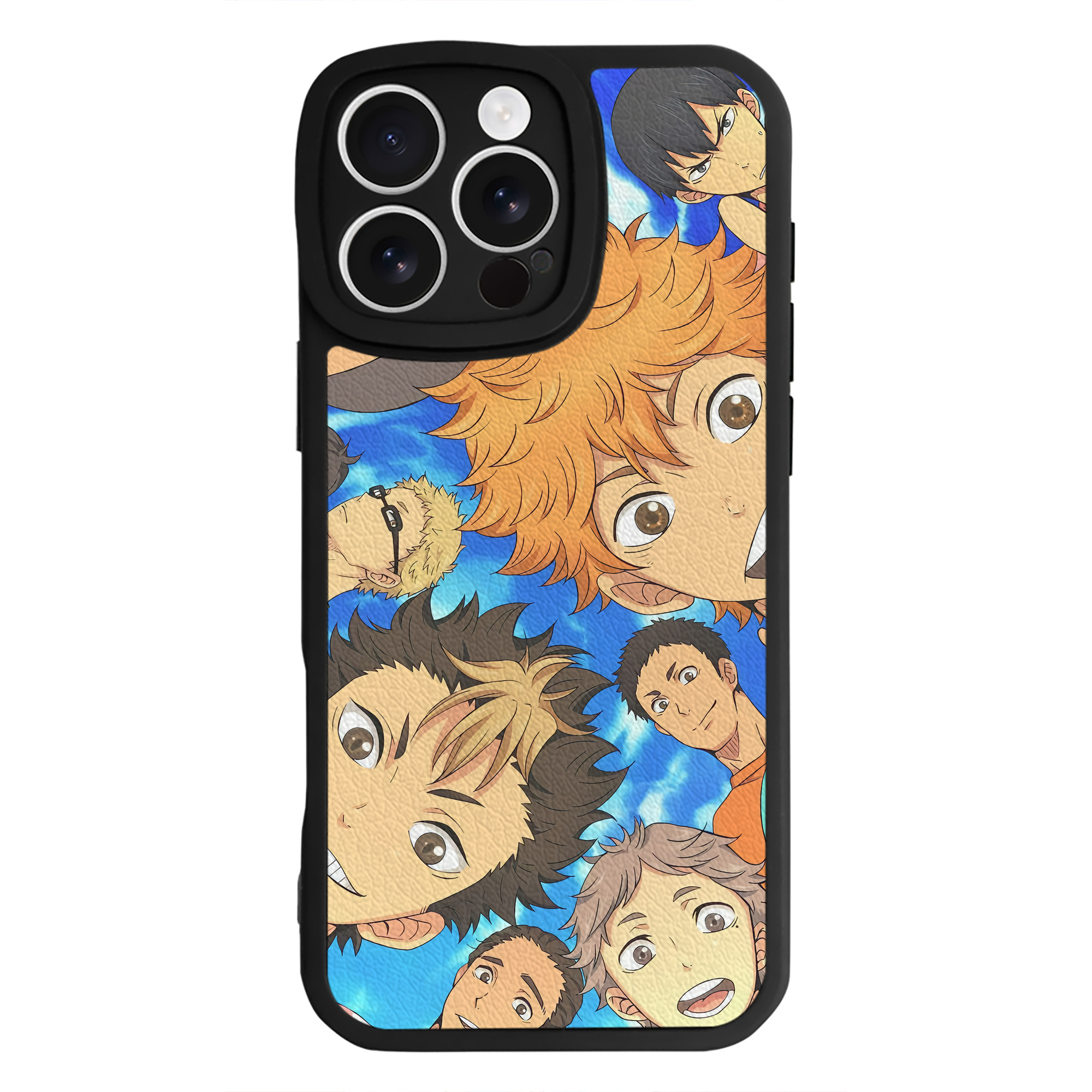 （画像用） ハイキュー!! Haikyu!! 【iPhone 16シリーズ対応】シリコンスマホケース（レザー調） 材質：シリコン